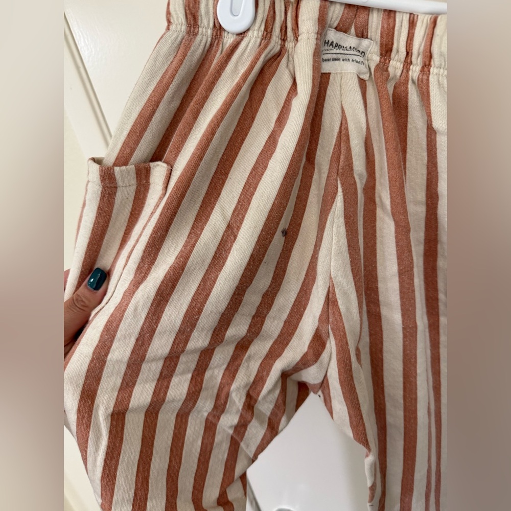Zara HTF Striped Brown/Cream Pants (#1) 3-4 Years *VERY PLAY* - Picture 9 of 14